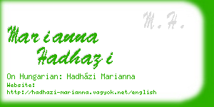 marianna hadhazi business card