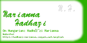 marianna hadhazi business card